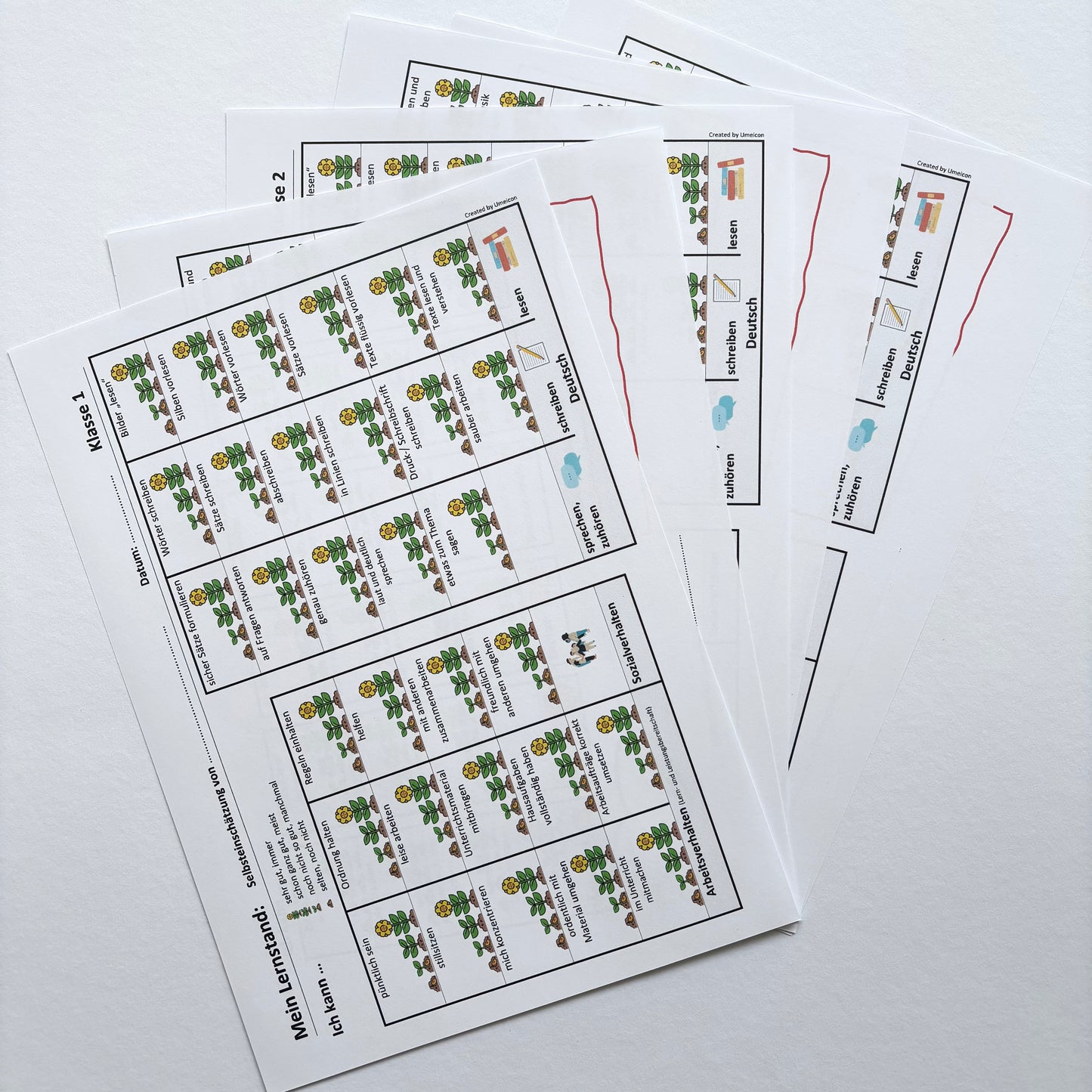 Lernstandsgespräch - Dokument für die 1.-3. Klasse