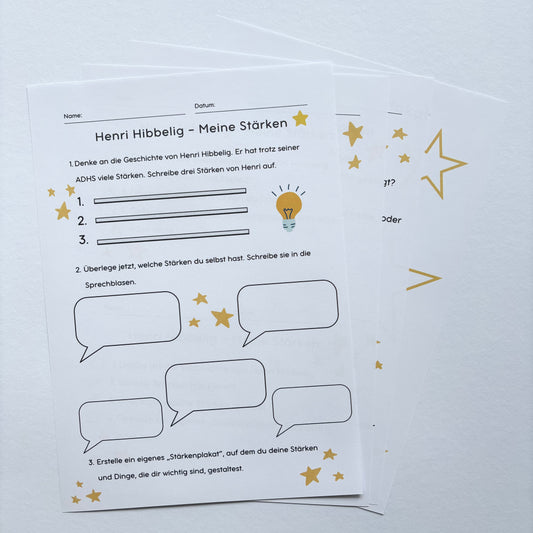 Meine Stärken - Unterrichtsmaterial zu "Henri Hibbelig"